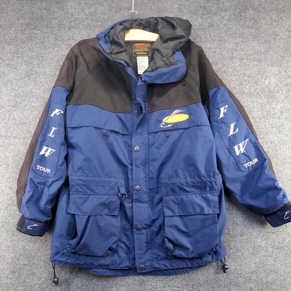 Fishing League Worldwide Stearns Men's Dry Wear Jacket Blue Size M Nylon Logo - Picture 5 of 13